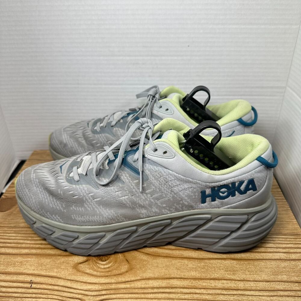Hoka One One Gaviota 4 Shoes Mens Size 12D Gray Running Sneakers 1123198 HMBT